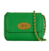 Mini Lily, £310, Handbags, Green, Leather, Front view